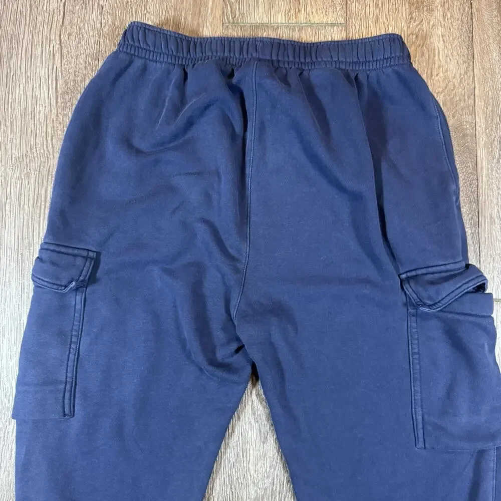 Nike Joggers Mens Small Sportswear Club Fleece Cargo Blue CD3129-410
